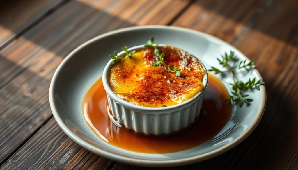 crab brulee custard